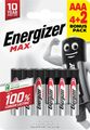 Energizer Max AAA alkalické batérie 6ks (4+2) E303328200