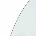 vidaXL Sklenená doska krbu Priehľadná 1000 x 600 mm Sklo