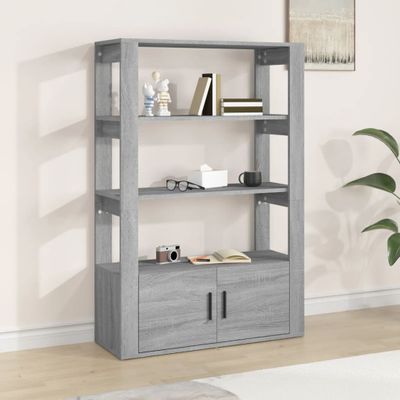 vidaXL Komoda sivý dub sonoma 80x30x119,5 cm spracované drevo