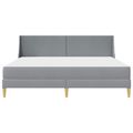 vidaXL Rám postele s matracom s čelnou doskou Polyester