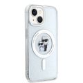 Puzdro Karl Lagerfeld pre iPhone 15 6,1" KLHMP15SHGKCNOT priehľadné HC Magsafe IML KC Glitter