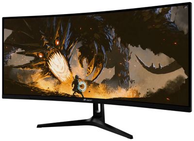 AROZZI NOVA herní monitor 34" 34T2K165 Black/ LED/ 3440x1440/ 165Hz/ VA/ 4000:1/ 1ms/ 2xHDMI/ 2xDP/ černý LED monitor, herní, prohnutý, 34", VA, 3440×1440, 21:9, 1ms, 165Hz, 2× HDMI, 2× DisplayPort, repro, cerný, en. tr. F