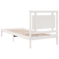 vidaXL Extra dlhá posteľ bez matraca biela 90x220 cm masívne drevo