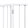 vidaXL Skladacia brána pre psa, 3 panely, biela, 150 cm, topoľové drevo