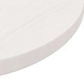 vidaXL Stolová doska biela Ø50x2,5 cm masívna borovica