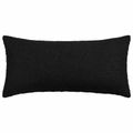 vidaXL Poťah na podložku 6 pcs HEERLEN Čierna 40 x 70 cm Bouclé