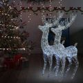 vidaXL XXL Akrylové vianočné soby 250 LED 2 ks 180 cm studené biele