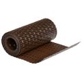 vidaXL Balkónové zásteny 10 ks hnedo-čierne 255x19 cm polyratan