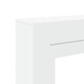 vidaXL Obloženie krbu biele 100x30x87,5 cm kompozitné drevo