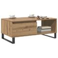 vidaXL Konferenčný stolík dub artisan 90x50x36,5 cm kompozitné drevo