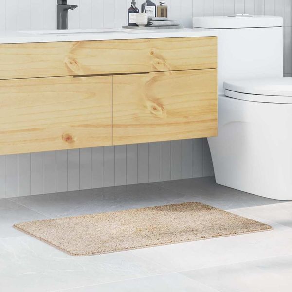 vidaXL Protišmyková kúpeľňová podložka Krémová 60 x 90 cm PP