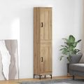 vidaXL Highboard Remeselný dub 34,5 x 34 x 180 cm Kompozitné drevo