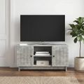 vidaXL TV skrinka 102 x 34,5 x 50 cm Betónovo sivá Kompozitné drevo