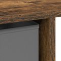 vidaXL Stôl Dymová dub 100 x 40 x 75 cm Kompozitné drevo