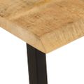 vidaXL Záhradná lavička so živou hranou 105 cm mangový masív