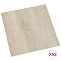 vidaXL Podlahové dosky Béžová 5,11 m² 55 ks PVC