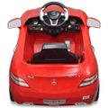 Detské elektrické auto s ovládačom červené Mercedes Benz SLS AMG 6 V