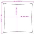 vidaXL Tieniaca plachta 160 g/m² tmavozelená 6x6 m HDPE