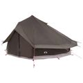 vidaXL Tipi stan 18-miestny Hnedá Šedá Polyester a oceľ