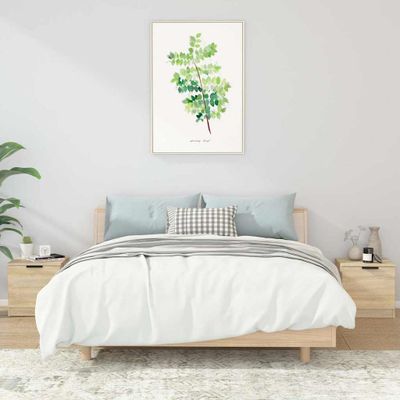 vidaXL Nočné stolíky 2 ks dub sonoma 40x39x40 cm