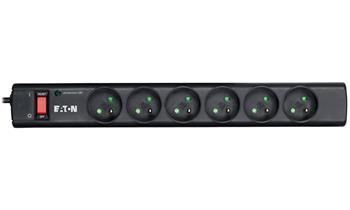EATON přepěťová ochrana Protection Strip 6, 6 zásuvky Prepetová ochrana, 6 zásuvek, Francie/Belgie, 10A, 250V, cerná