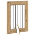 vidaXL Skladacia psia brána so stojanmi 4 ks Dub artisan 241 cm
