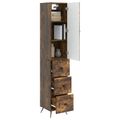 vidaXL Sada skríň 2 ks 34,5 x 34,5 x 90 cm Kompozitné drevo Dymový dub