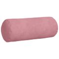vidaXL Podložkové vankúše 2 pcs Ružová Ø 15 x 40 cm Kordúrová tkanina