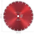 vidaXL Diamantový rezací kotúč s turbom oceľový 350 mm