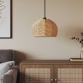 vidaXL Tienidlo na stropnú lampu Ø36x26 cm železo a papier