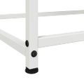 vidaXL Komoda biela 100,5x39x107 cm oceľ