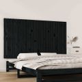 vidaXL Nástenné čelo postele čierne 159,5x3x90 cm masívna borovica