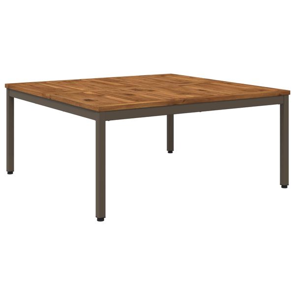 vidaXL Konferenčný stolík Prírodná a kávová 100 x 100,5 x 45 cm