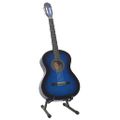 vidaXL 12-dielna klasická gitarová sada pre začiatočníkov modrá 4/4 39"