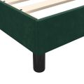 vidaXL Rám postele bez matraca Tmavo zelená 80x220 cm Zamat