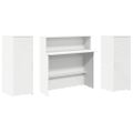 vidaXL Recepčný pult biely 180x50x103,5 cm, umelé drevo