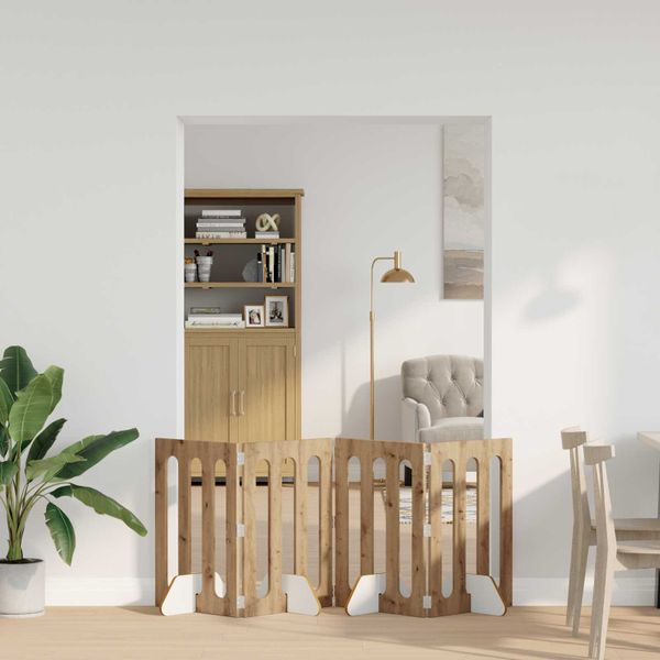 vidaXL Sklápacia bezpečnostná zábrana pre domáce zvieratá 4 pcs