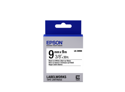 Epson Label Cartridge Standard LK-3WBN Standard Black/White 9mm (9m)
