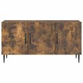 vidaXL TV skrinka Dymový dub 99 x 34,5 x 50 cm Kompozitné drevo