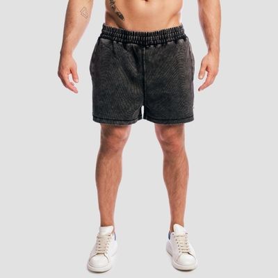 Šortky Aura Washed Black - GymBeam, veľkosť S, čierna