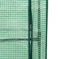 vidaXL Vyvýšený záhon s krytom na skleník, ratanový vzhľad 160x40x153 cm