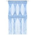 vidaXL Záclona macrame modrá 140x240 cm bavlna