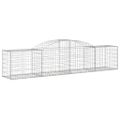 vidaXL Oblúkový gabionový kôš 10 ks 300x50x60/80 cm pozinkované železo