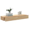 vidaXL TV skrinky s LED svetlami 2 ks dub sonoma 60x35x15,5 cm