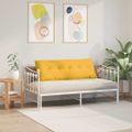vidaXL Poduška na chrbát Svetložltá 140 x 50 cm Kordúrová tkanina