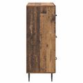 vidaXL Zásuvkový kabinet Staré drevo 66 x 34,5 x 89,5 cm
