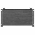 vidaXL Záhradný kvetináč sivý 60x31x31 cm borovicový masív