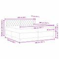 vidaXL Posteľ s pružinovým rámom Tmavozelená 200 x 200 cm Zamat