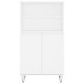 vidaXL Vysoká skrinka biela 60x36x110 cm spracované drevo