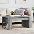 vidaXL Konferenčný stolík sivý dub sonoma 102x55x42cm kompozitné drevo